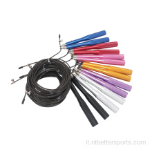 Speed ​​PVC Filo in acciaio rivestito in acciaio Skripping Jump Rope